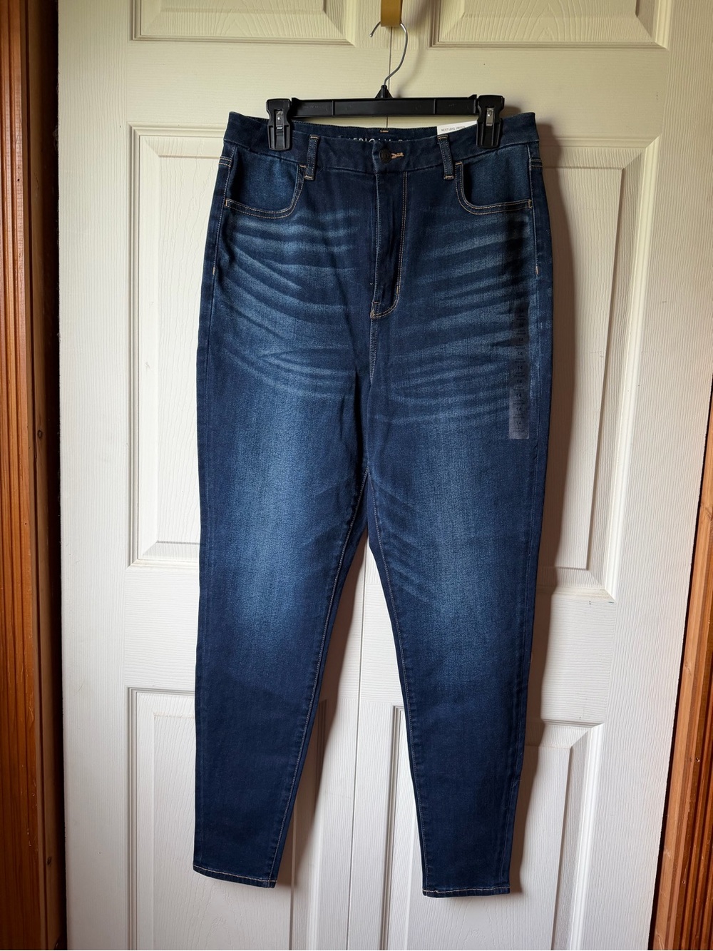 NWT American Eagle Outfitters Women's Dark Blue Curvy Highest Rise Jeggings
